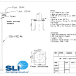 12M Stealth Double Arm Solar Street Light Pole