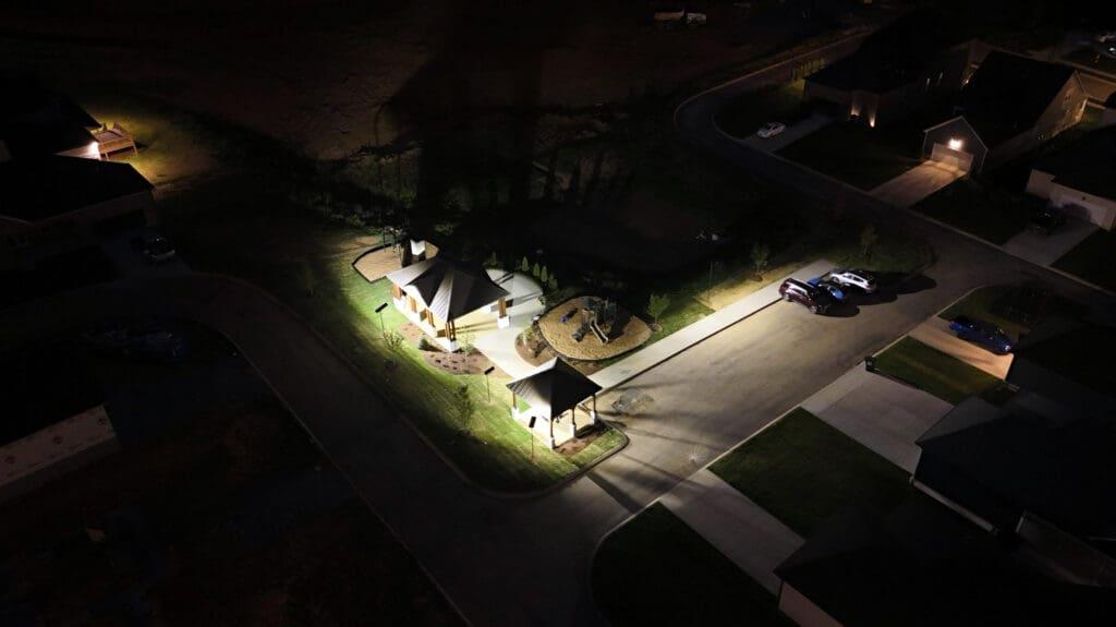 Picture of a solar mailbox lighting installation in Nashville, TN