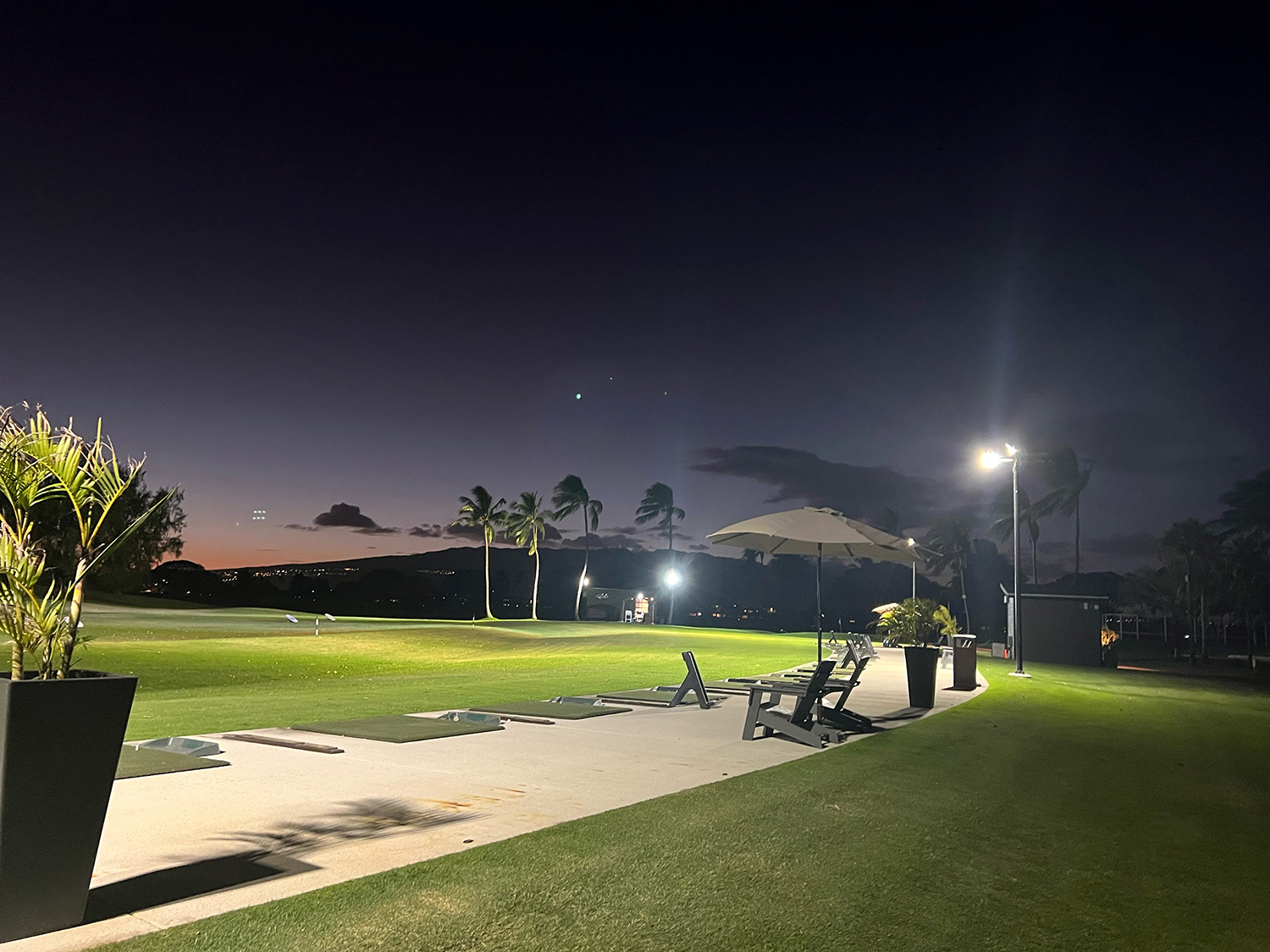 solar lights for golf course driving range