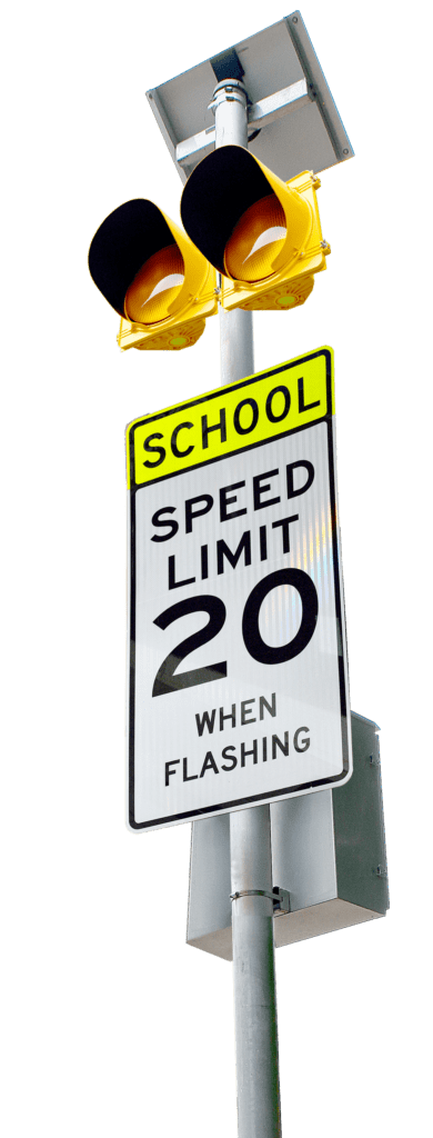 SOLAR LED FLASHING S5-1 SPEED AWARENESS SIGN FOR SCHOOL ZONES