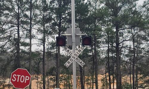 Picture of a solar railroad crossing system