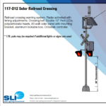 Image of a solar railroad signal crossing assembly