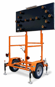 folding arrow board led flashing