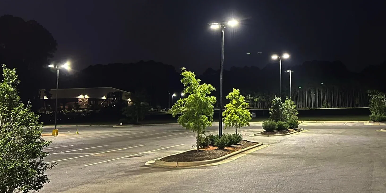 stealth 120 parking lot lighting for JCC Raleigh