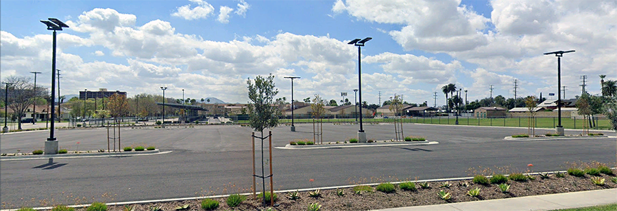 Solar parking lot lights San Bernardino CA