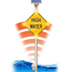 HIGH WATER DETECTION SIGN WITH SENSOR ICON
