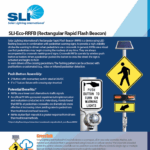 RRFB pedestrian crosswalk Push Button Spec Sheet